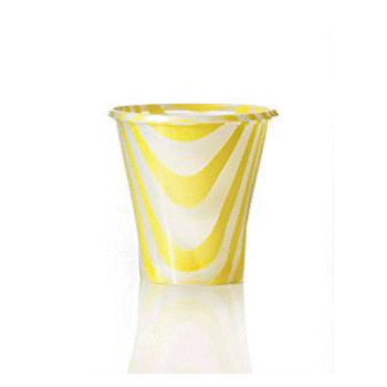 Bicchieri Drink Mix 200cc. Striatura Gialla