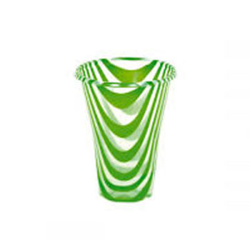Bicchieri Drink Mix 300cc. Striatura Verde