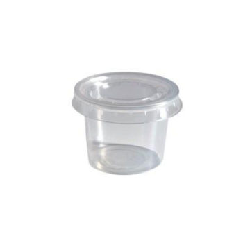 Coppetta + coperchio 30ml trasl. Per Salsine